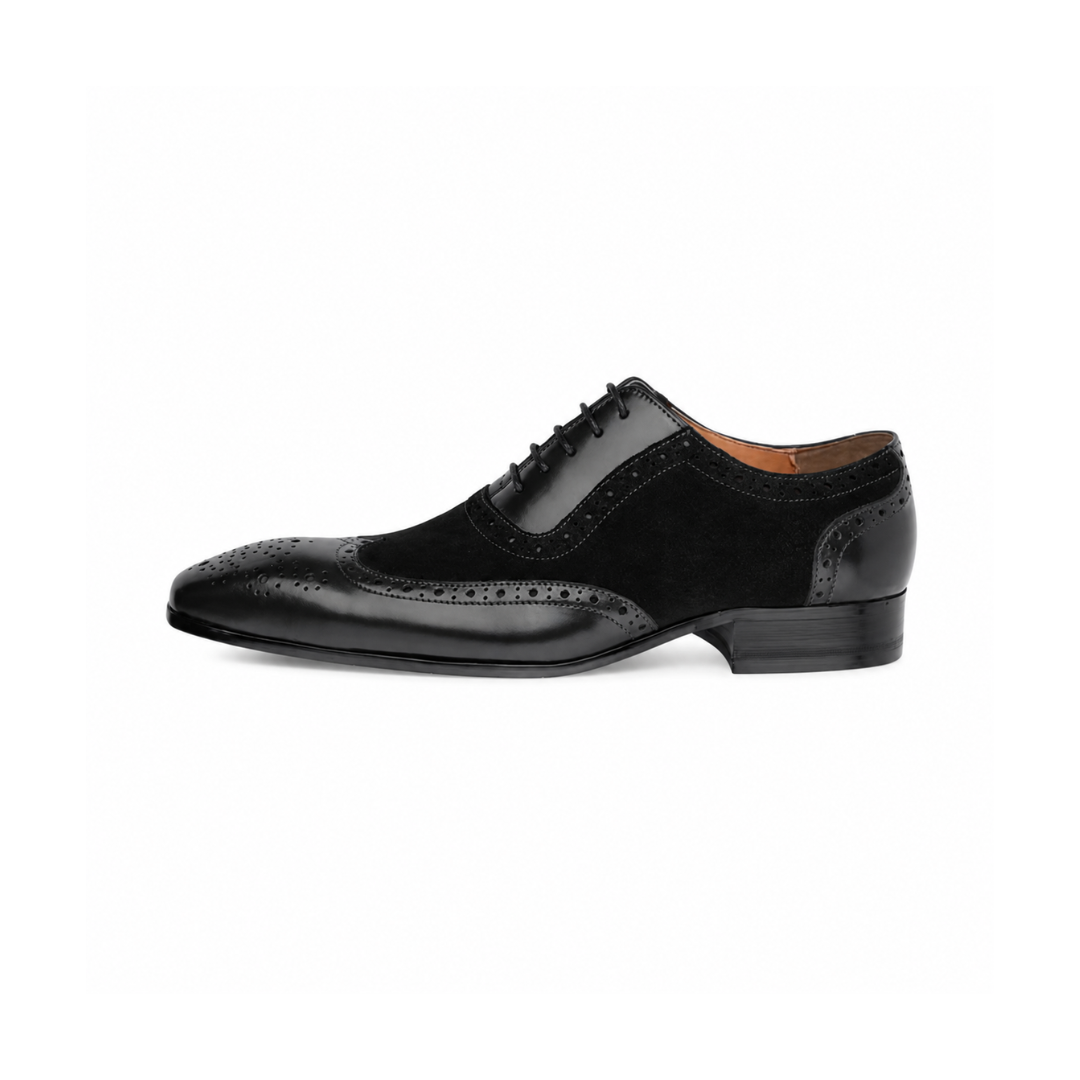 Men’s Suede Wingtip Oxford Shoes